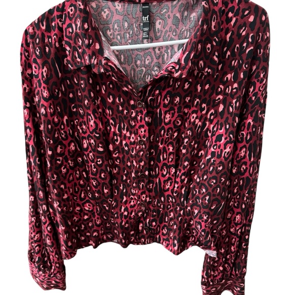 Zara women’s top NWOT animal print size large - Picture 5 of 16